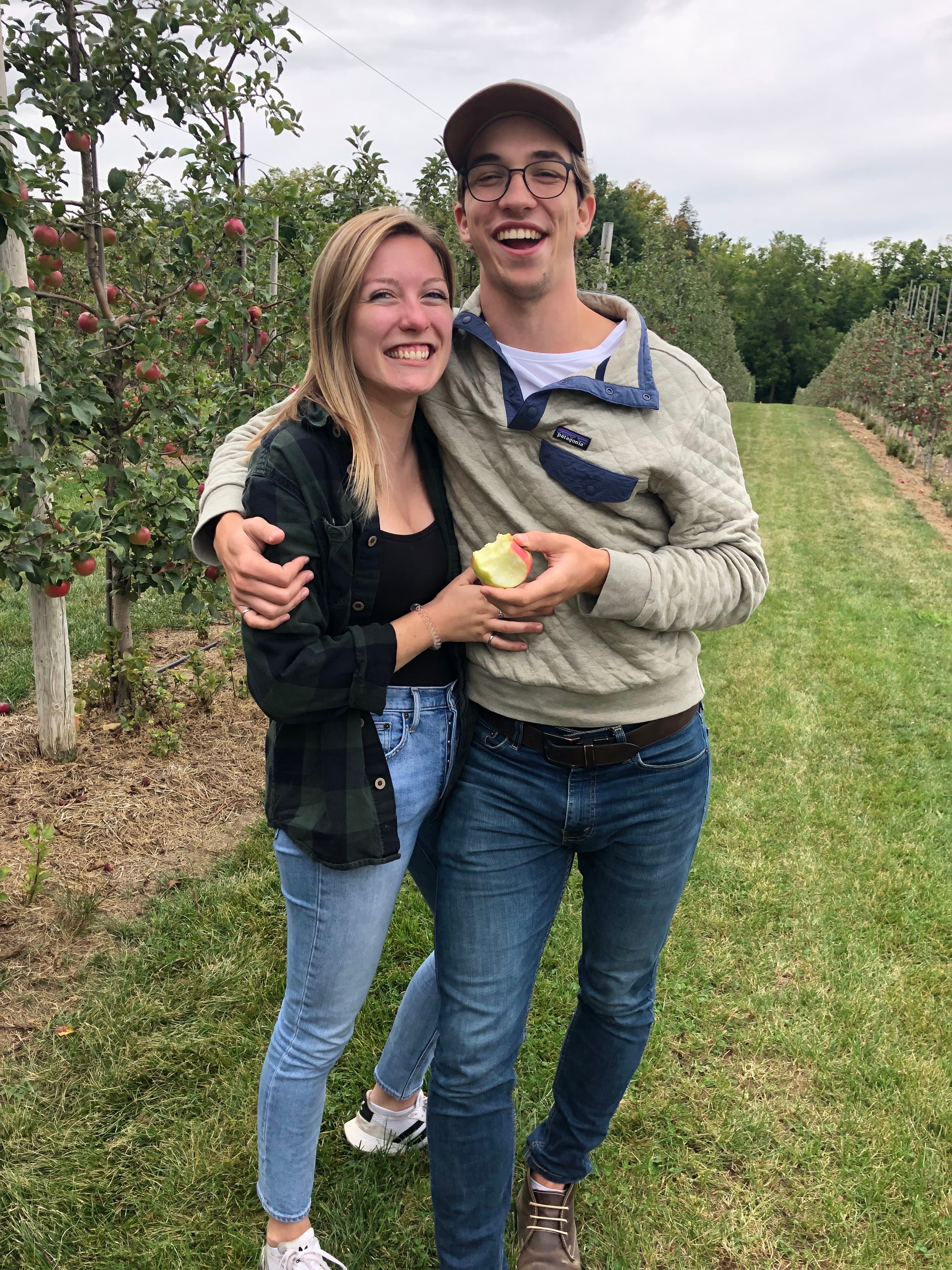 Apple picking.