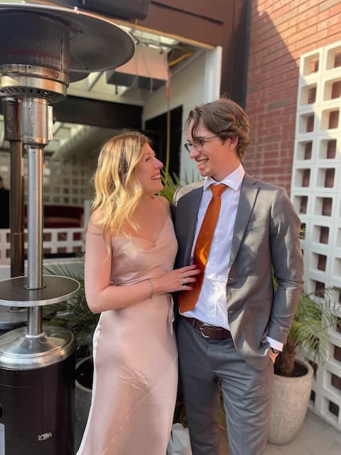At a friend's wedding.