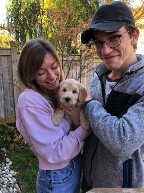 The day we took Moose home.
